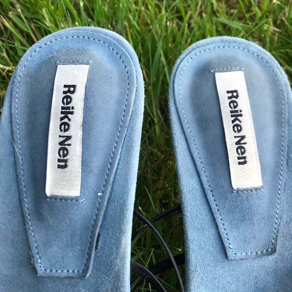 Reike Nen Five Strings Pointed Sandals Black / Wa… - image 6